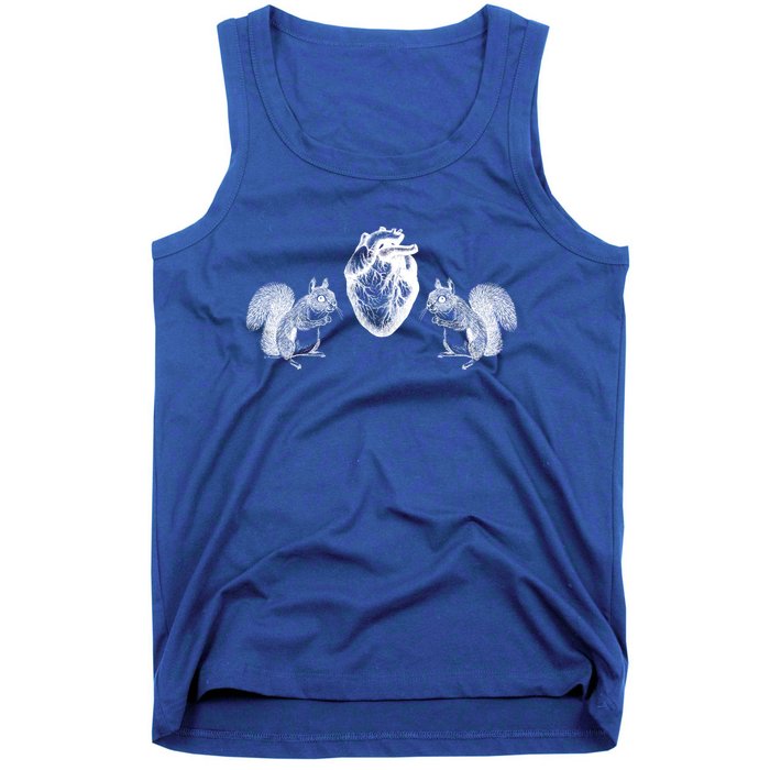 Squirrel Heart Squirrel Nature Anatomy By B Moss Cute Gift Tank Top