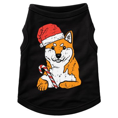 Santa Hat Shiba Inu Akita Dog Christmas Pajamas Xmas Pj Doge Meaningful Gift Doggie Tank