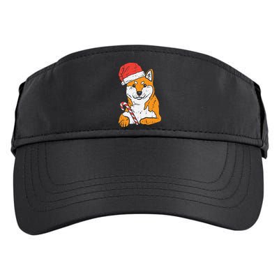 Santa Hat Shiba Inu Akita Dog Christmas Pajamas Xmas Pj Doge Meaningful Gift Adult Drive Performance Visor