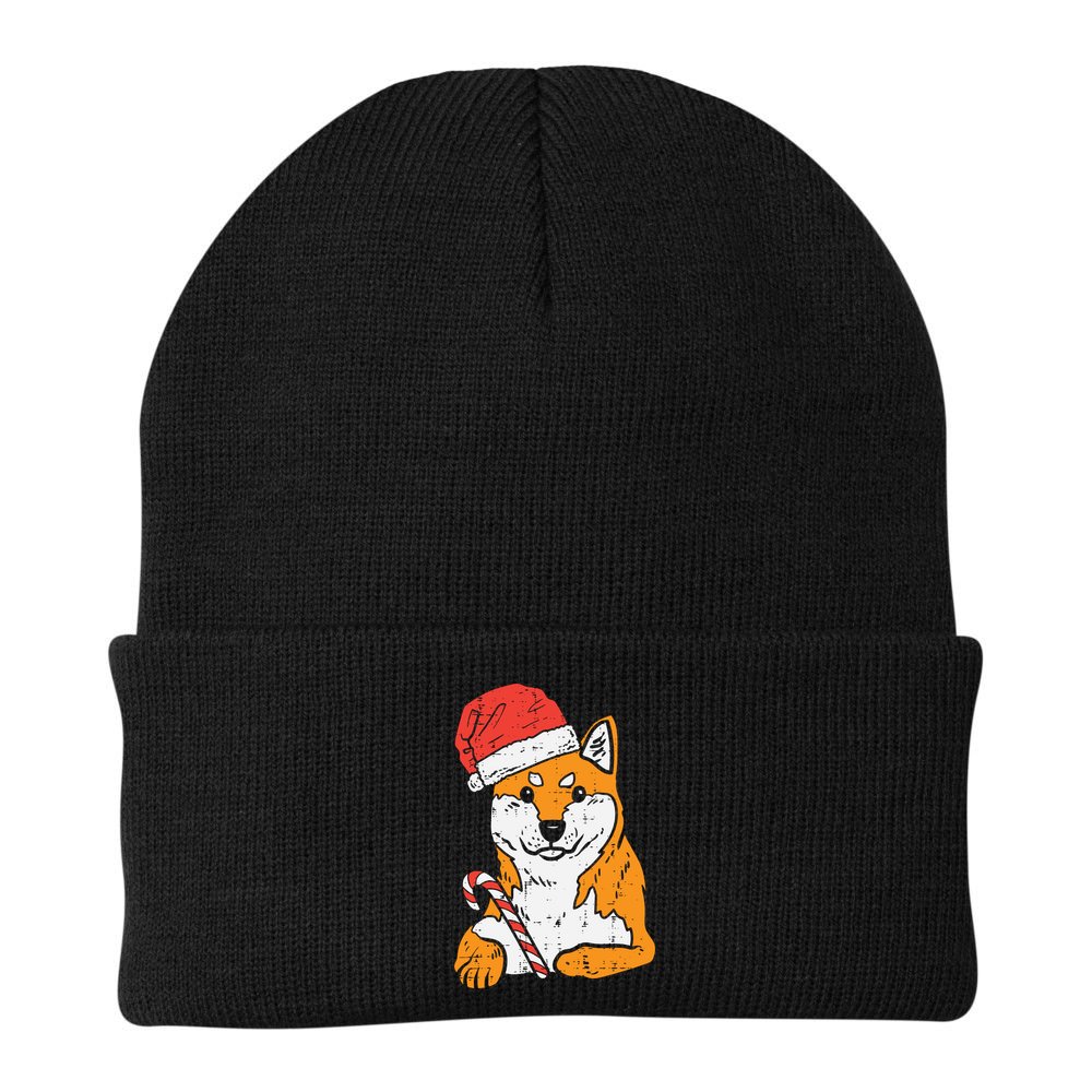 Santa Hat Shiba Inu Akita Dog Christmas Pajamas Xmas Pj Doge Meaningful Gift Beanie