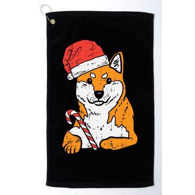 Santa Hat Shiba Inu Akita Dog Christmas Pajamas Xmas Pj Doge Meaningful Gift Golf Towel