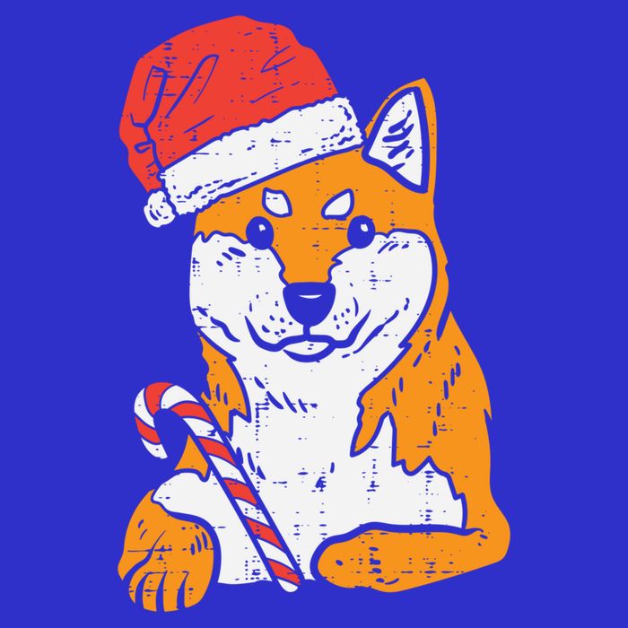 Santa Hat Shiba Inu Akita Dog Christmas Pajamas Xmas Pj Doge Meaningful Gift Polo