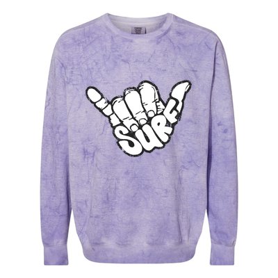 Surfing Hand Colorblast Crewneck Sweatshirt