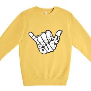 Surfing Hand Premium Crewneck Sweatshirt