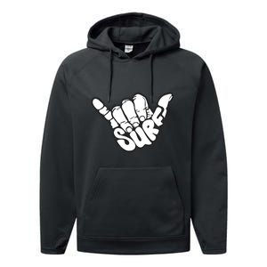 Surfing Hand Performance Fleece Hoodie