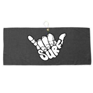 Surfing Hand Large Microfiber Waffle Golf Towel