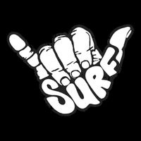 Surfing Hand Poster