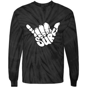 Surfing Hand Tie-Dye Long Sleeve Shirt