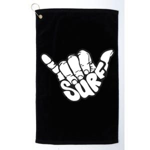 Surfing Hand Platinum Collection Golf Towel