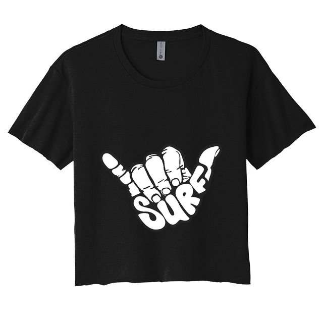 Surfing Hand Crop Top