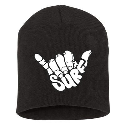 Surfing Hand Short Acrylic Beanie