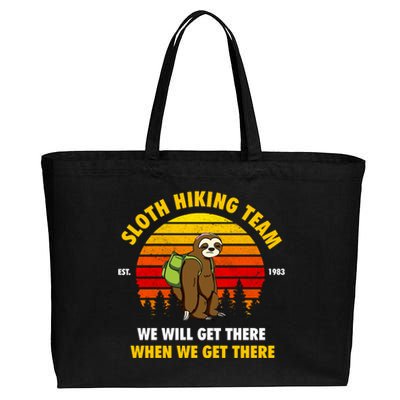 Sloth Hiking Sloth Hiking Team Cotton Canvas Jumbo Tote