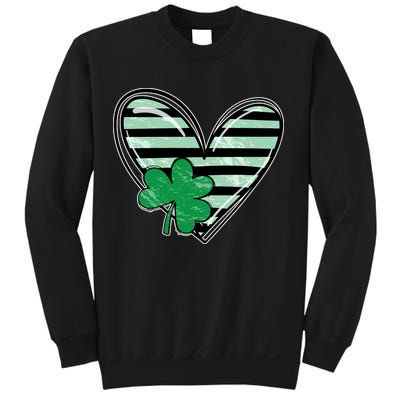 Shamrock Heart St Patrick Day Cute Sweatshirt