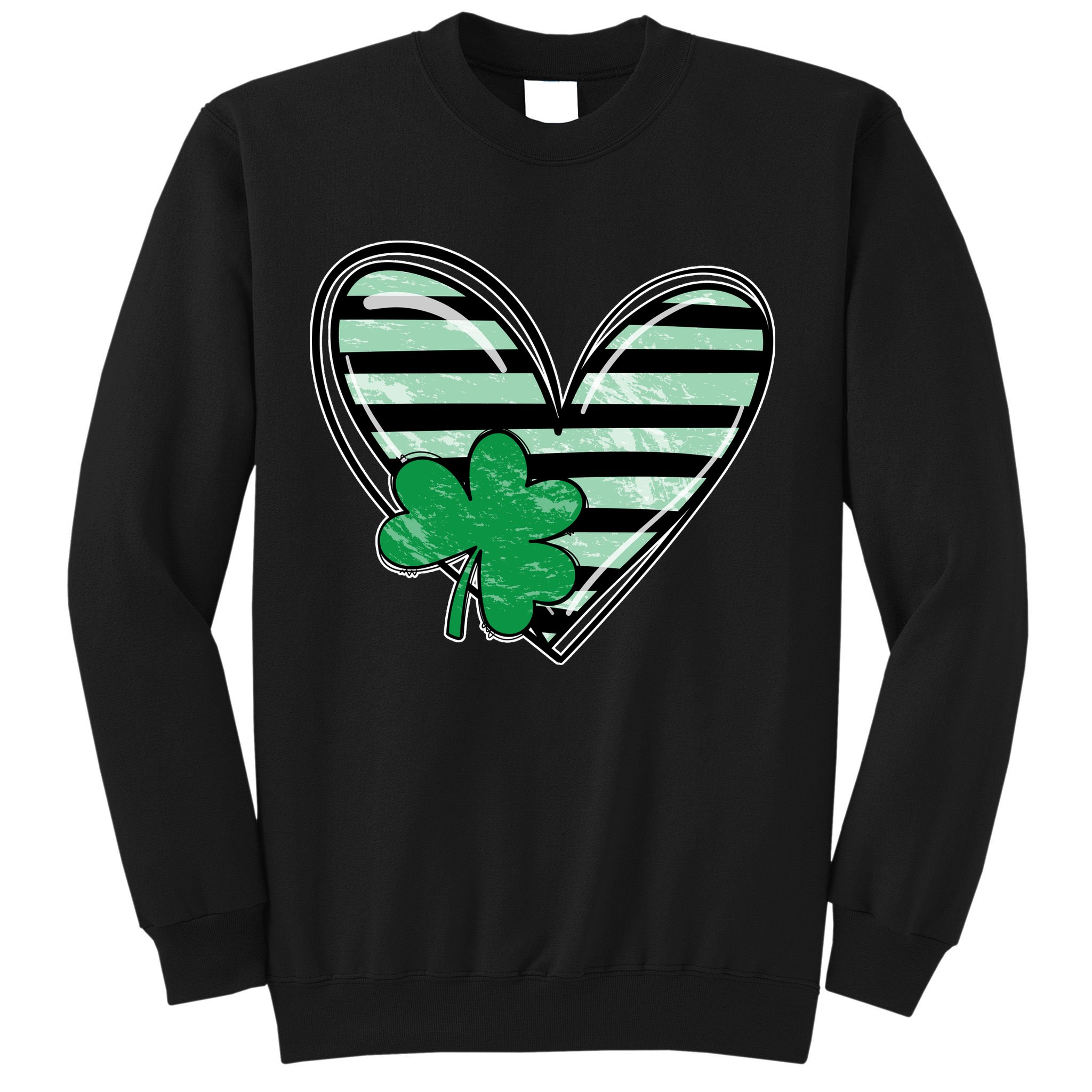 Shamrock Heart St Patrick Day Cute Sweatshirt