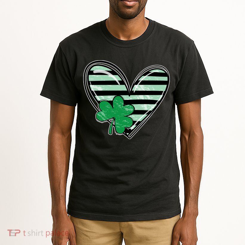 Shamrock Heart St Patrick Day Cute Tall T-Shirt