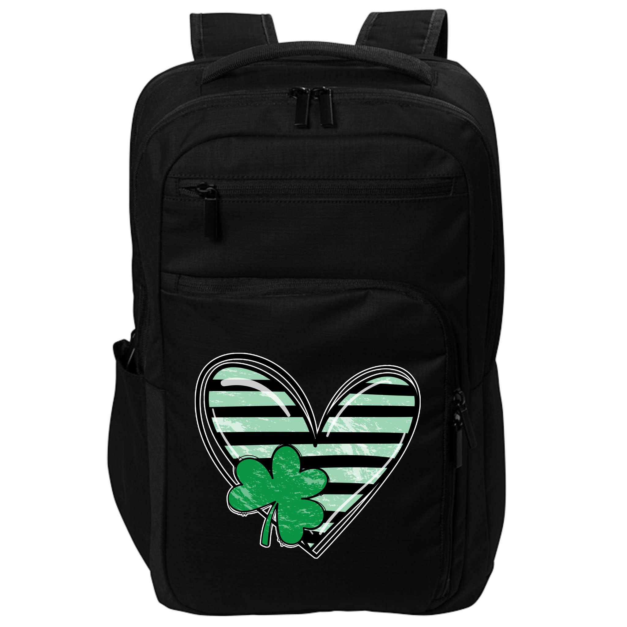 Shamrock Heart St Patrick Day Cute Impact Tech Backpack