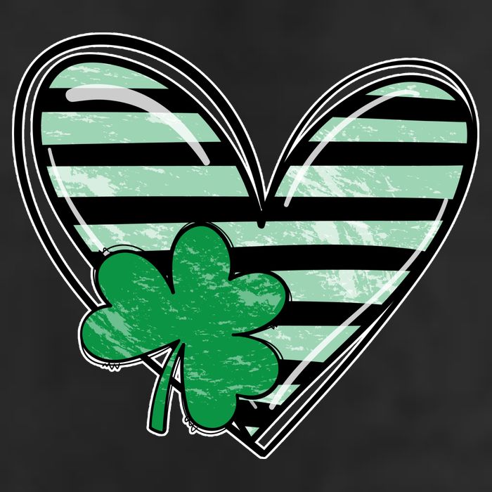 Shamrock Heart St Patrick Day Cute Adult Drive Performance Visor
