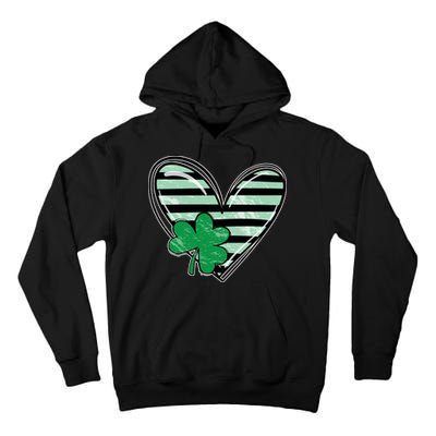 Shamrock Heart St Patrick Day Cute Tall Hoodie