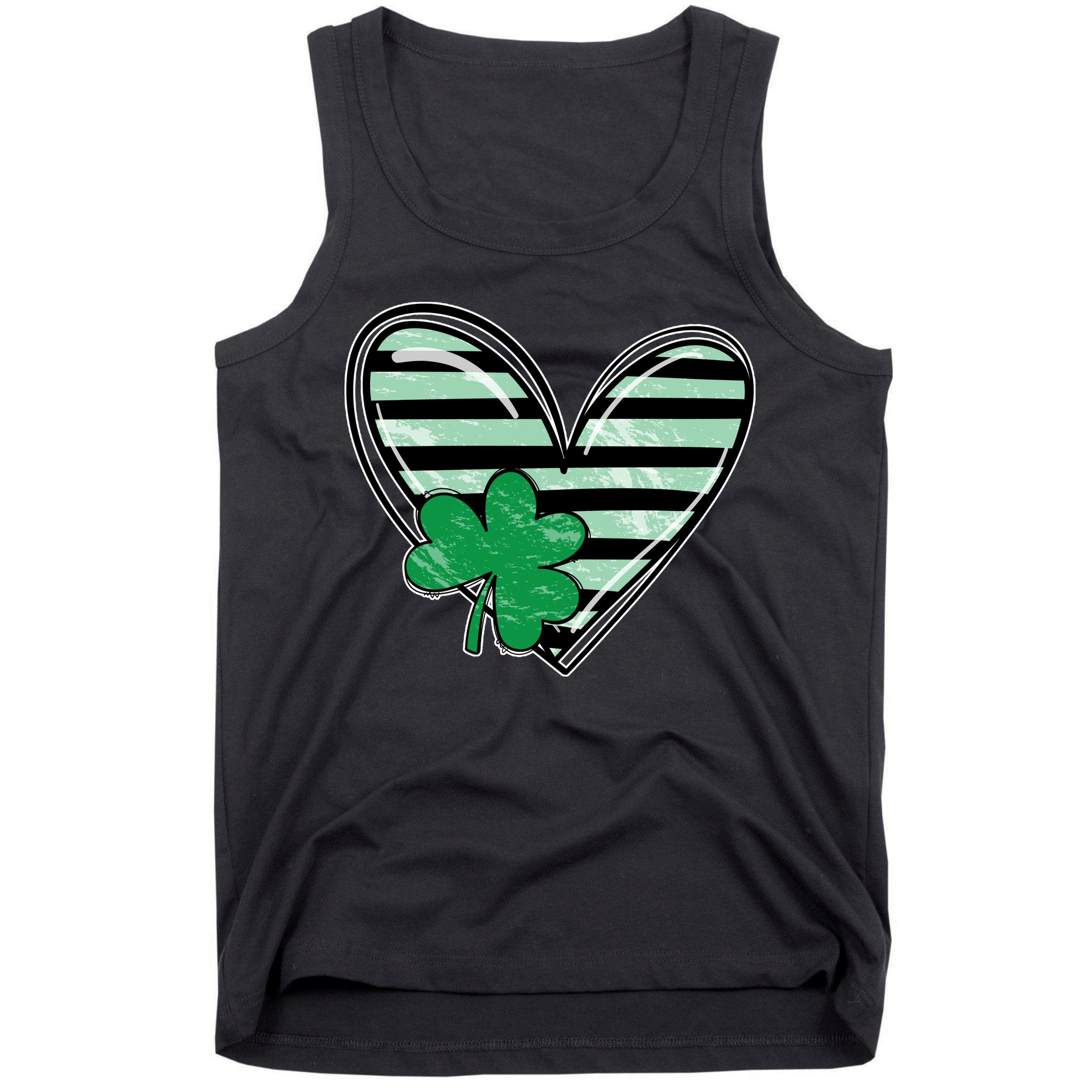 Shamrock Heart St Patrick Day Cute Tank Top