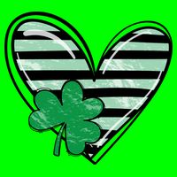 Shamrock Heart St Patrick Day Cute Ladies Essential Flowy Tank