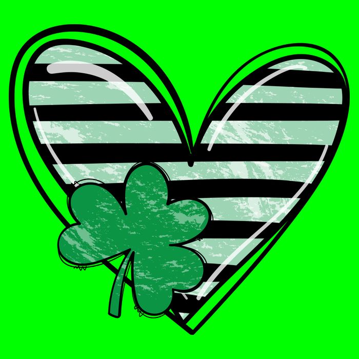 Shamrock Heart St Patrick Day Cute Ladies Essential Flowy Tank