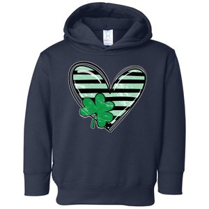 Shamrock Heart St Patrick Day Cute Toddler Hoodie