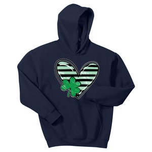 Shamrock Heart St Patrick Day Cute Kids Hoodie