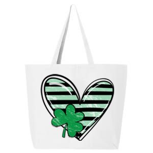 Shamrock Heart St Patrick Day Cute 25L Jumbo Tote