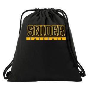 Snider High School Baseball Drawstring Bag