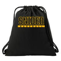 Snider High School Baseball Drawstring Bag