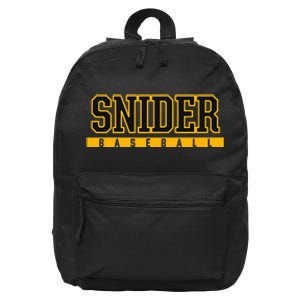 Snider High School Baseball 16 in Basic Backpack