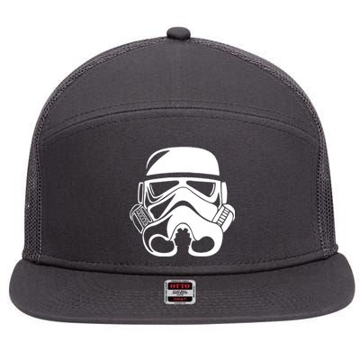 Stormtrooper Helmet 7 Panel Mesh Trucker Snapback Hat