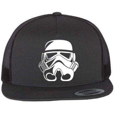 Stormtrooper Helmet Flat Bill Trucker Hat