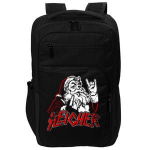 Sleigher Hail Santa Heavy Metal Christmas Impact Tech Backpack