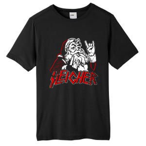 Sleigher Hail Santa Heavy Metal Christmas Tall Fusion ChromaSoft Performance T-Shirt