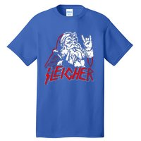 Sleigher Hail Santa Heavy Metal Christmas Tall T-Shirt