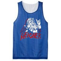 Sleigher Hail Santa Heavy Metal Christmas Mesh Reversible Basketball Jersey Tank