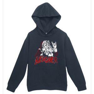 Sleigher Hail Santa Heavy Metal Christmas Urban Pullover Hoodie