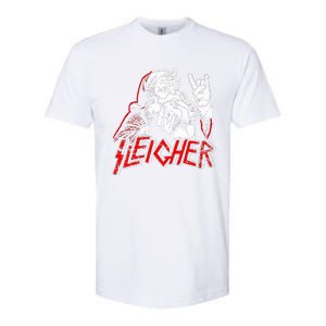 Sleigher Hail Santa Heavy Metal Christmas Softstyle CVC T-Shirt