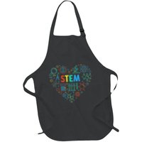 Stem Heart Science Technology Engineering Math Teachers Full-Length Apron With Pockets