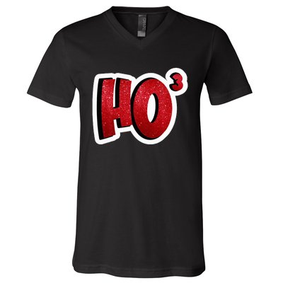 Santa Ho Shorthand Nerdy Engineer Christmas Red Ho3 V-Neck T-Shirt