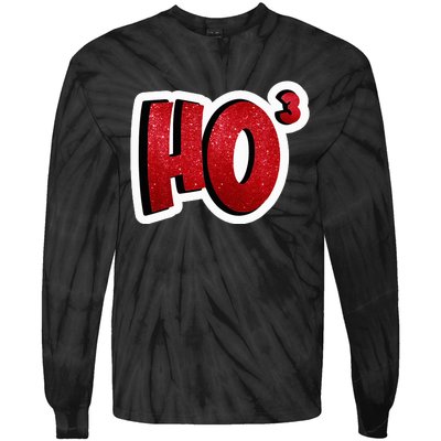 Santa Ho Shorthand Nerdy Engineer Christmas Red Ho3 Tie-Dye Long Sleeve Shirt