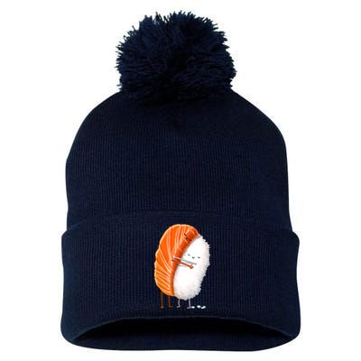 Sushi Hug Pom Pom 12in Knit Beanie