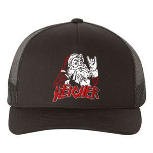 Sleigher Hail Santa Heavy Metal Christmas Yupoong Adult 5-Panel Trucker Hat