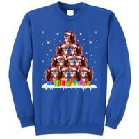 Santa Hat Squirrel Lovers Christmas Tree Gift Sweatshirt