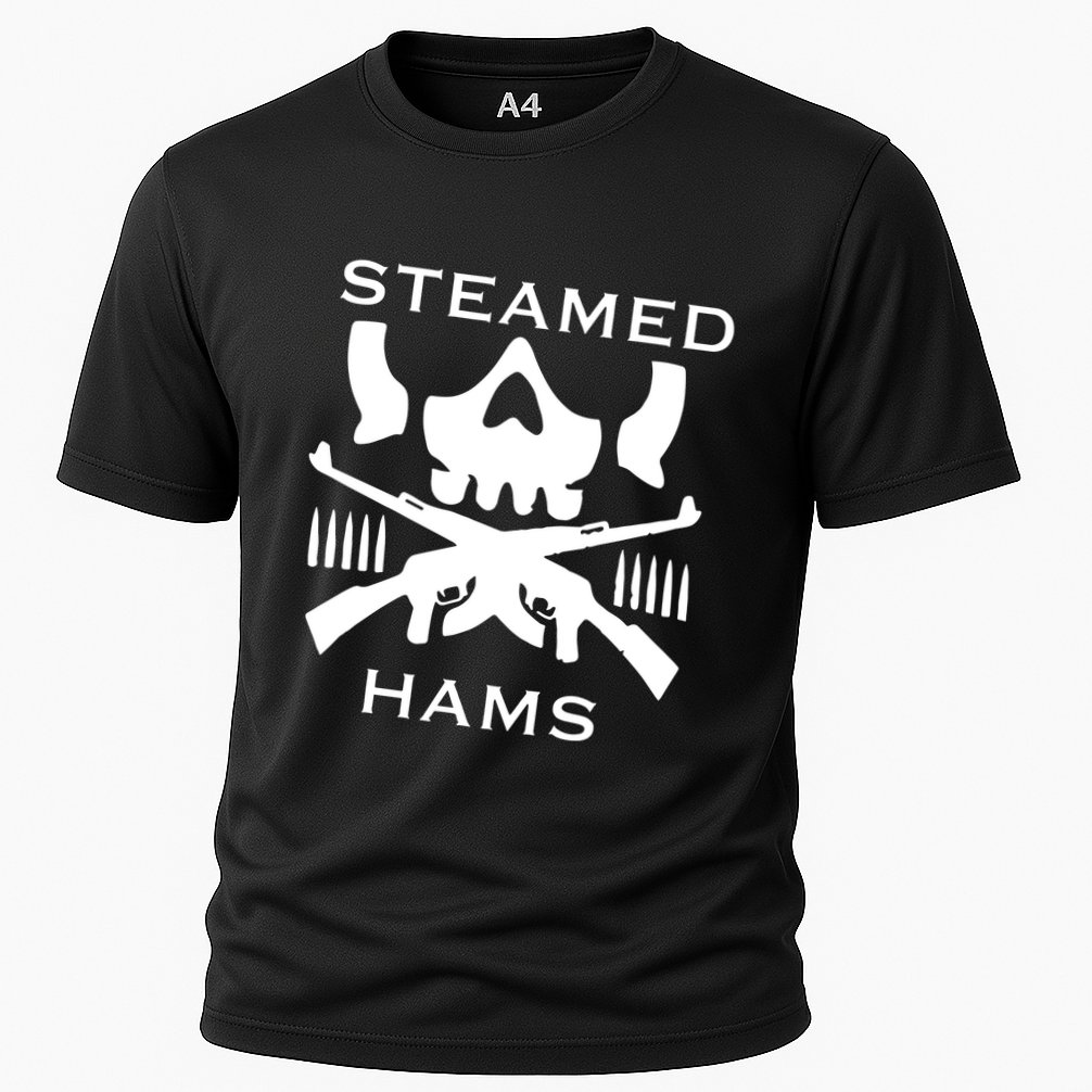 Steamed Hams Skull Guns Cooling Performance Crew T-Shirt