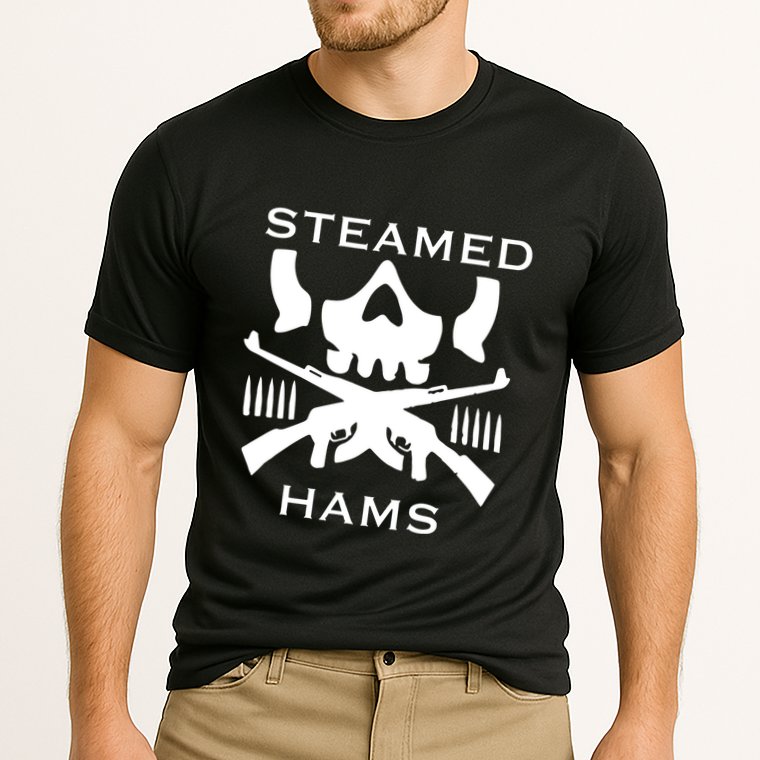 Steamed Hams Skull Guns Cooling Performance Crew T-Shirt