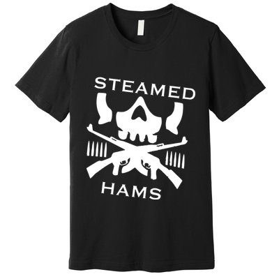 Steamed Hams Skull Guns Premium T-Shirt