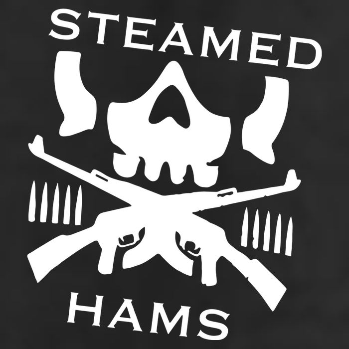 Steamed Hams Skull Guns 25L Jumbo Tote