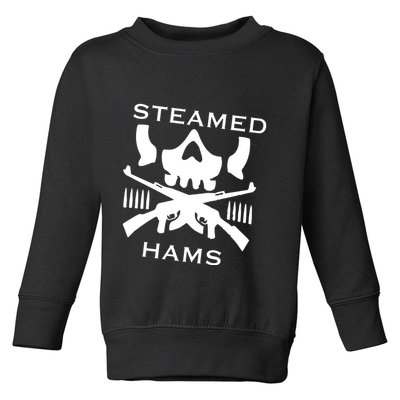 Steamed Hams Skull Guns Toddler Sweatshirt